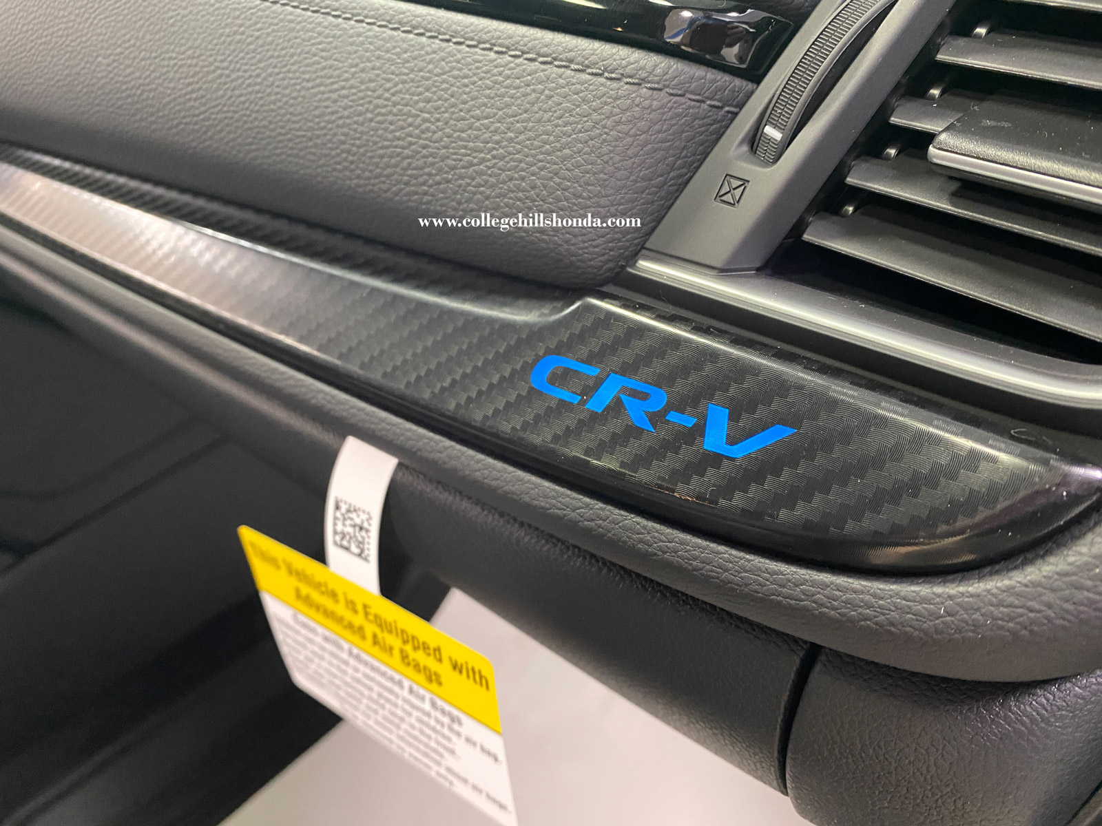 Carbon Fiber 4X Inner Door Armrest Decor Cover Trim For Honda CR-V CRV 2017-2021