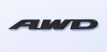 Gloss Black AWD Emblem