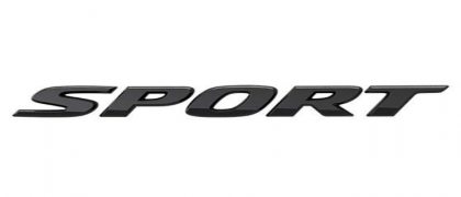 Gloss Black Sport Emblem