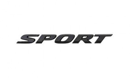 Gloss Black Sport Emblem
