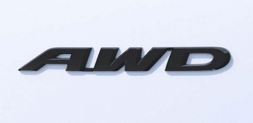 Gloss Black AWD Emblem