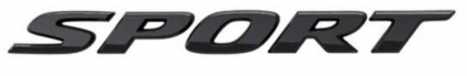 Gloss Black Sport Emblem