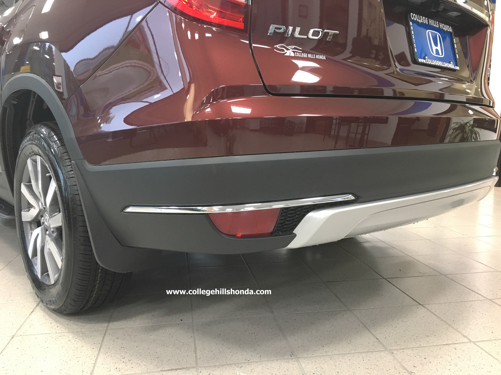 20192021 Honda Pilot Front &amp; Rear Chrome Bumper Trim