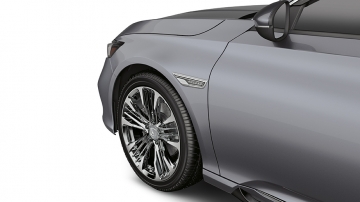 Silver Front Fender Garnish