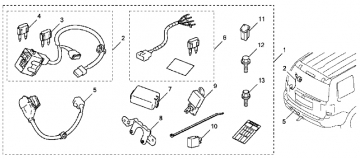 Trailer Hitch Harness (2012-2015)