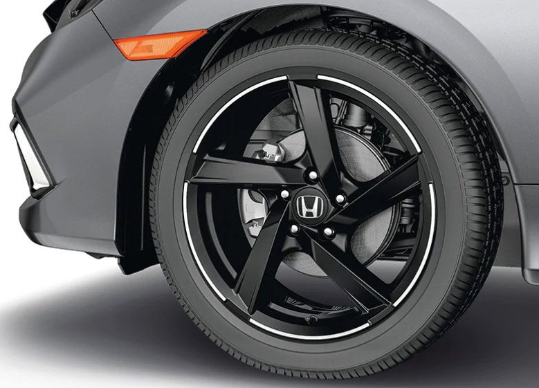 20162024 Honda Civic 18" Black Alloy Wheel (each) 08W18TBA100B