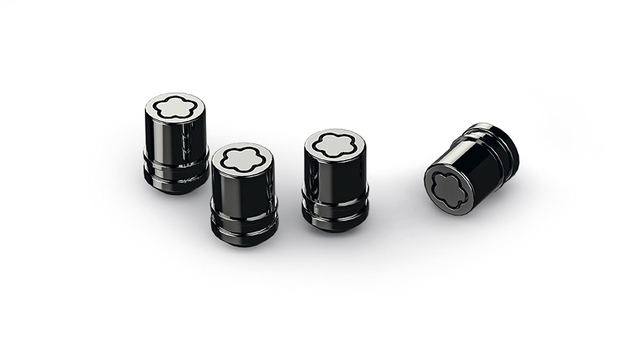 Genuine OEM Honda 22mm Black Chrome Wheel Lock Set, 08W42-TG7-100A, Fits Odyssey Pilot Ridgeline Civic Type R