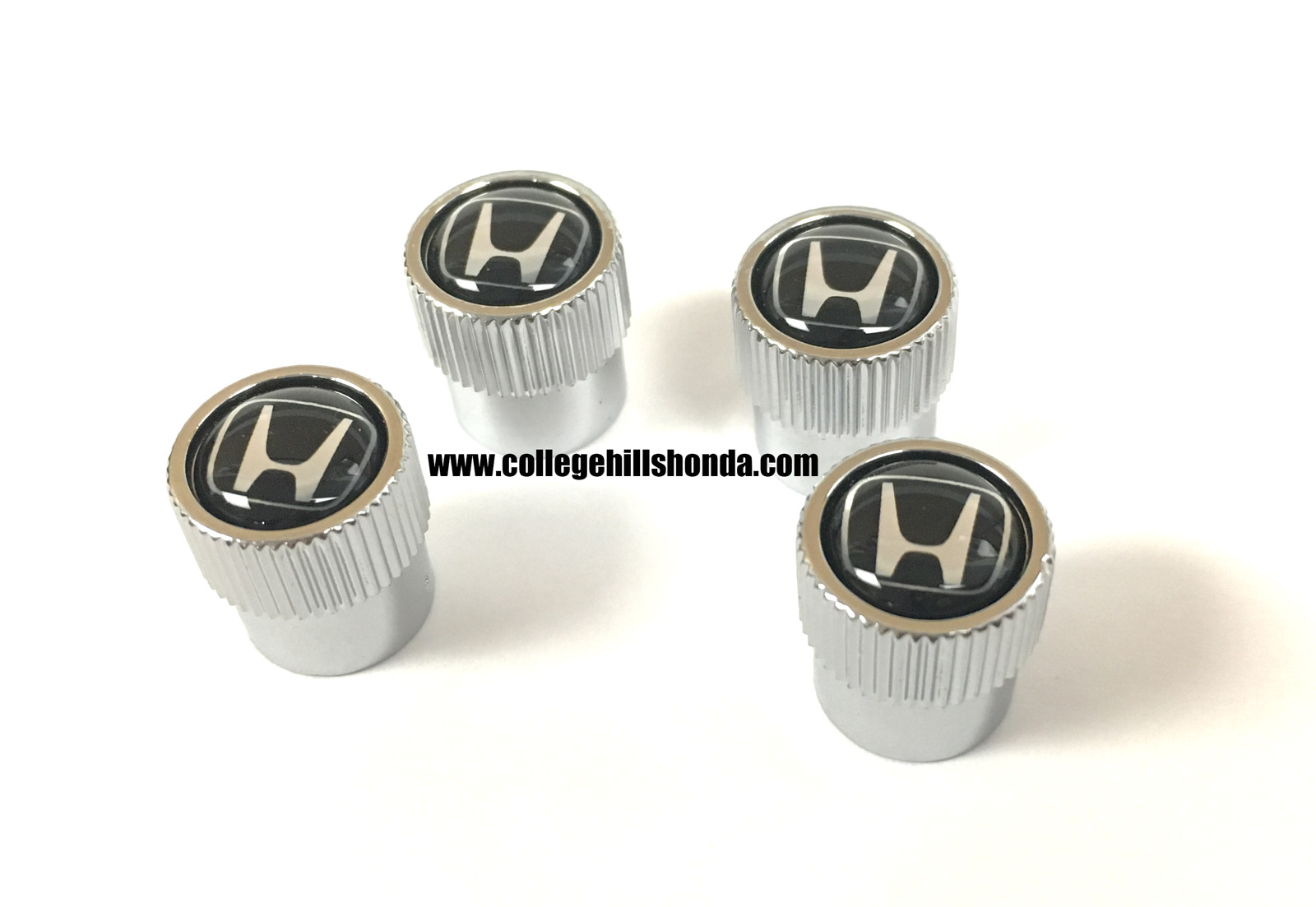 hooyeah Metal Car Wheel Tire Valve Stem Caps Suit for Honda Civic Accord CRV Pilot HR-V Styling Decoration Accessory（ 4 Pcs ） 