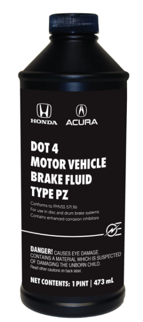 Genuine Honda Prologue DOT 4 Brake Fluid (TYPE PZ) - 08798-9230