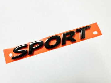 Gloss Black Sport Emblem