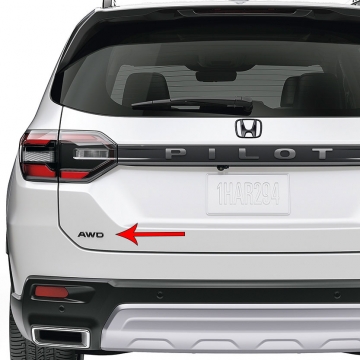 Gloss Black AWD Emblem