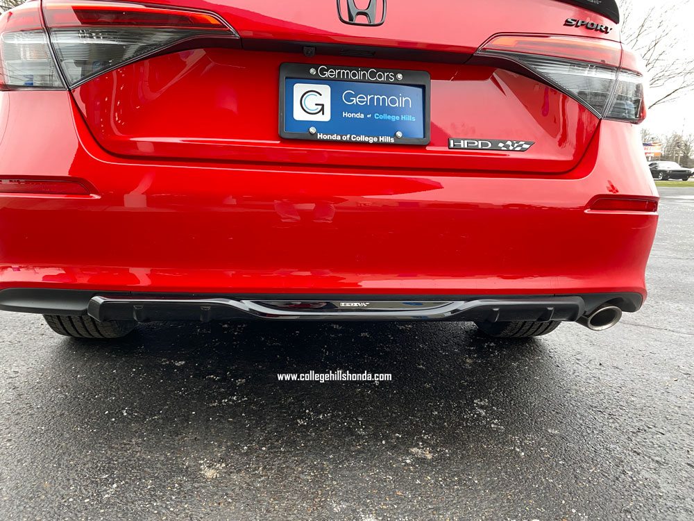 20222024 Honda Civic Sedan HPD Rear Underbody Spoiler (Berlina Black