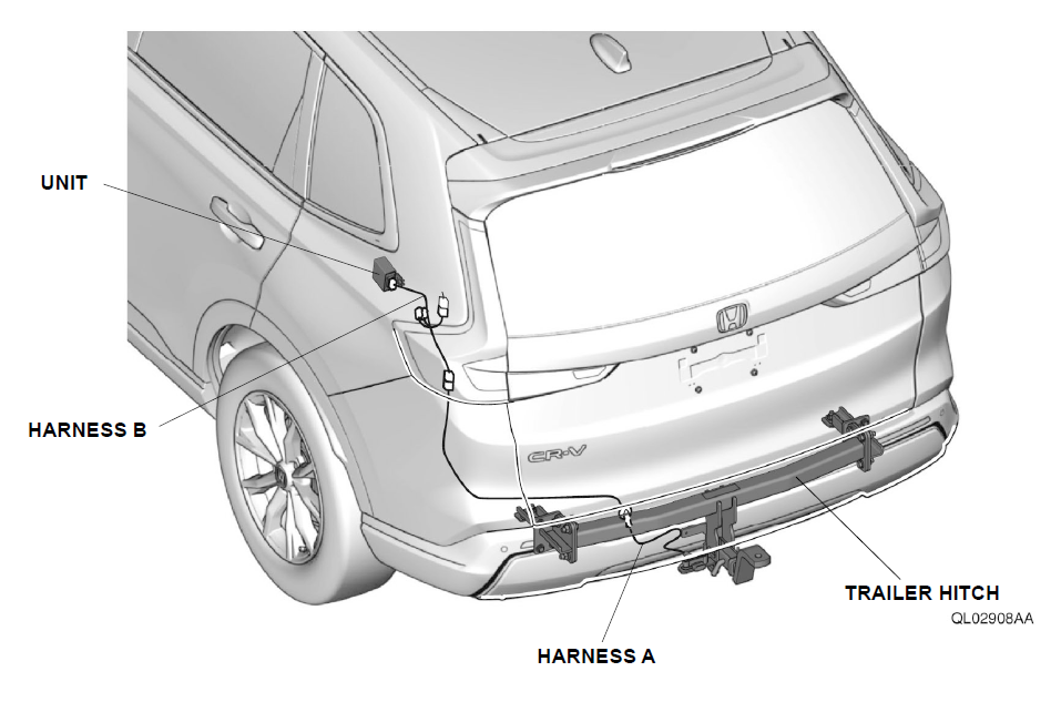 20232024 Genuine Honda CRV Trailer Hitch 08L923A0100