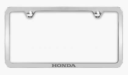 Honda Slim Stainless Steel License Plate Frame