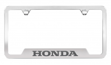 Honda Wide Stainless Steel License Plate Frame