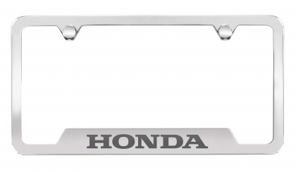Honda Wide Stainless Steel License Plate Frame