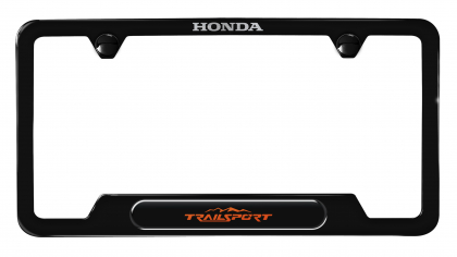 Honda Trailsport Premium Black Stainless Steel License Plate Frame