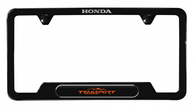 Honda Trailsport Premium Black Stainless Steel License Plate Frame