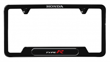 Honda Type-R Premium Black Stainless Steel License Plate Frame