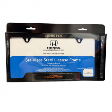 Honda Trailsport Premium Black Stainless Steel License Plate Frame
